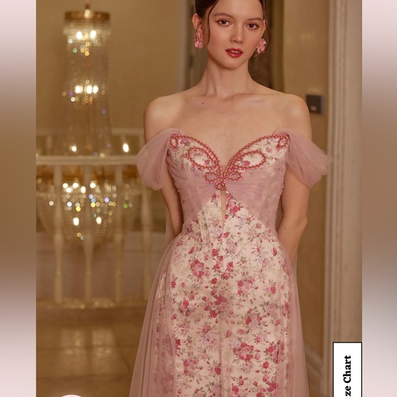 Lacemade Floral Disc Fairy Corset Dress Size Large - Picture 4 of 5